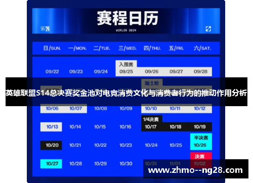 英雄联盟S14总决赛奖金池对电竞消费文化与消费者行为的推动作用分析 英雄联盟S14总决赛奖金池对电竞消费文化与消费者行为的推动作用分析